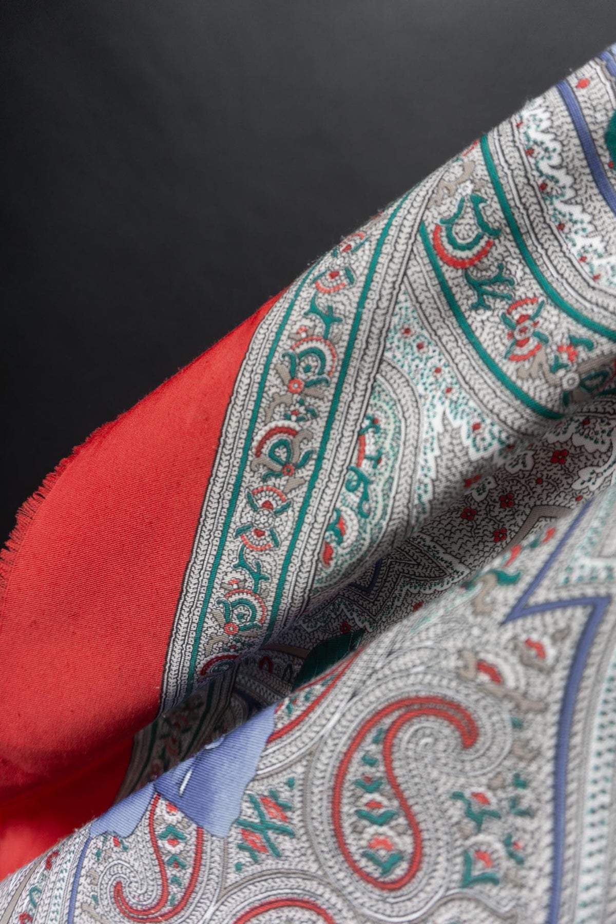 Vintage XXL Wolltuch Paisley