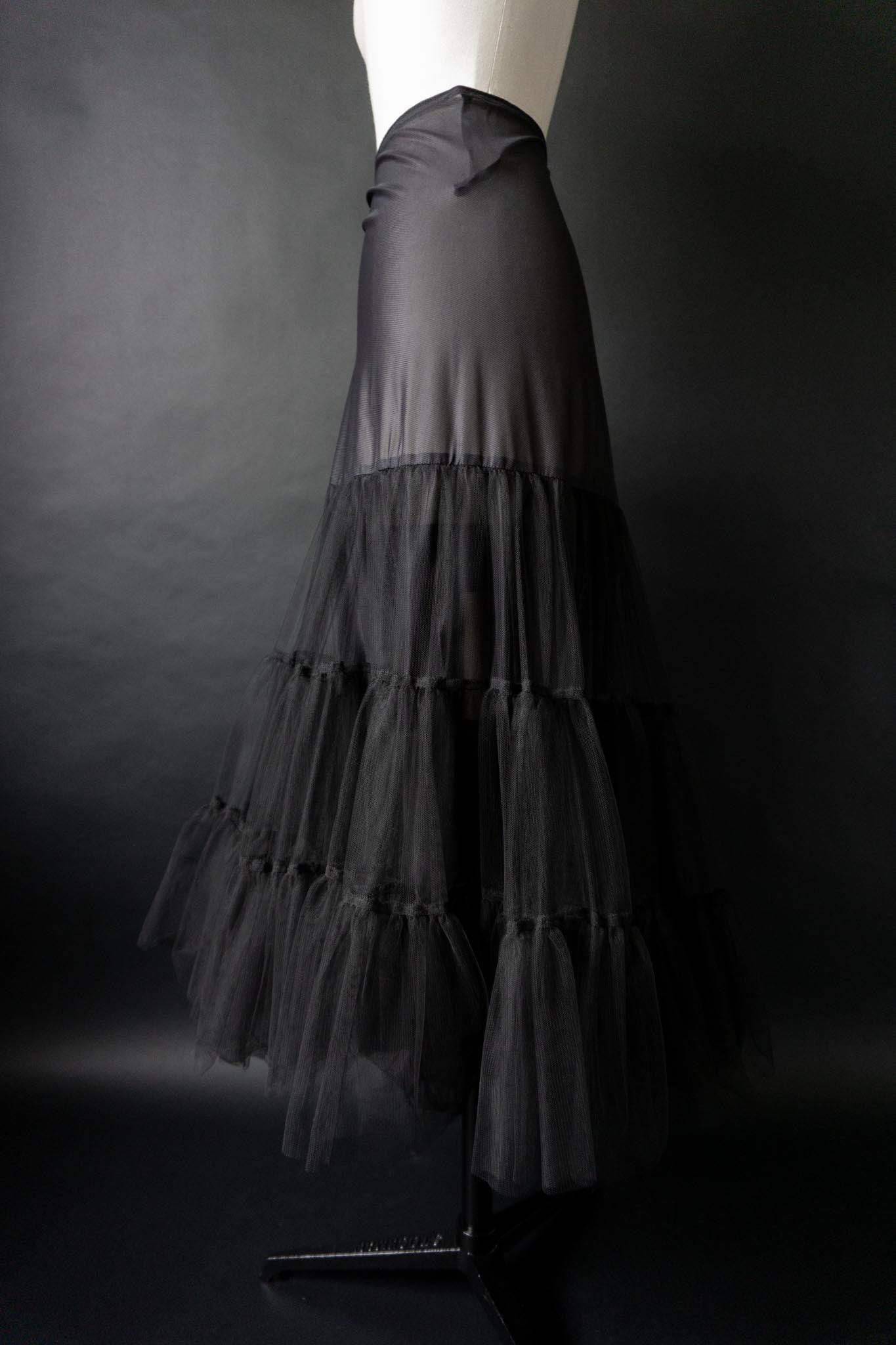 Vintage 80s Maxi Petticoat, L–XL