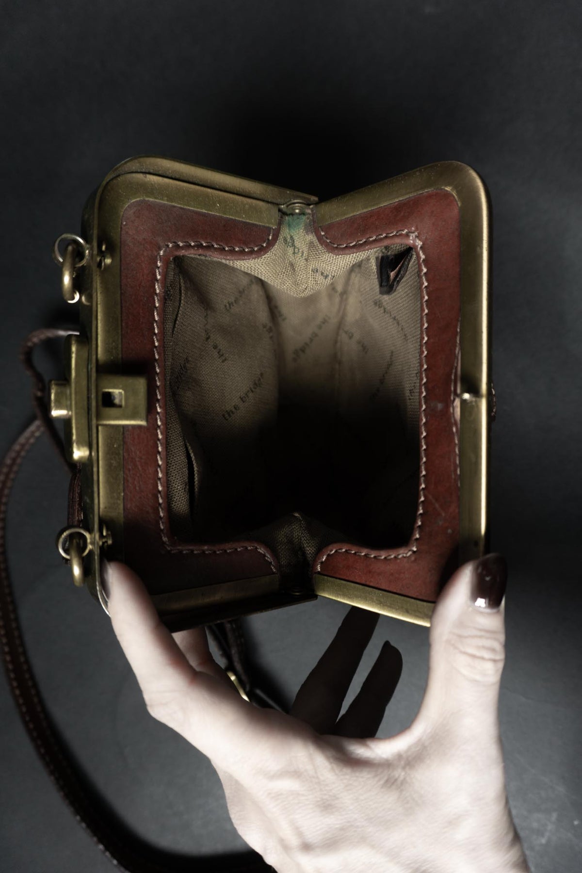Vintage The Bridge Bügeltasche aus Leder | Cognacbraune Crossbody Bag