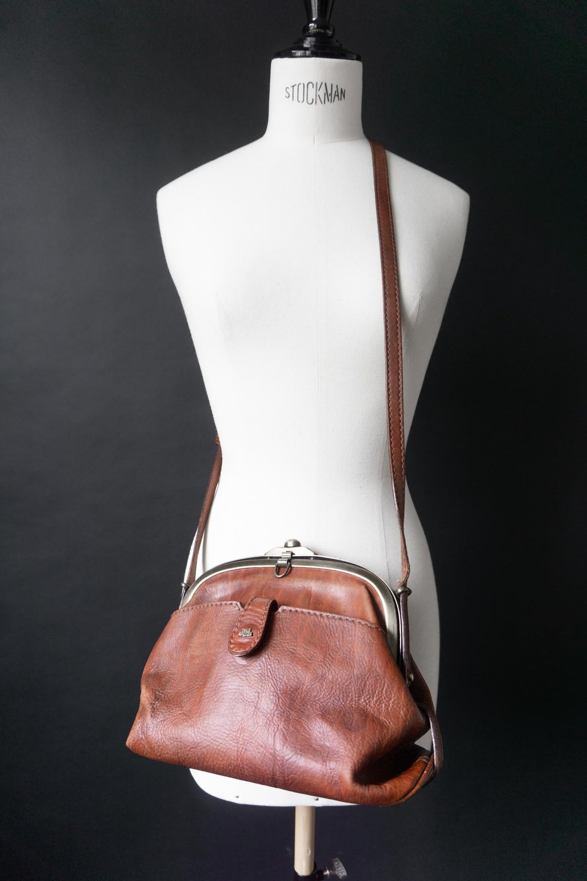 Vintage The Bridge Ledertasche Cognac Doktorbag