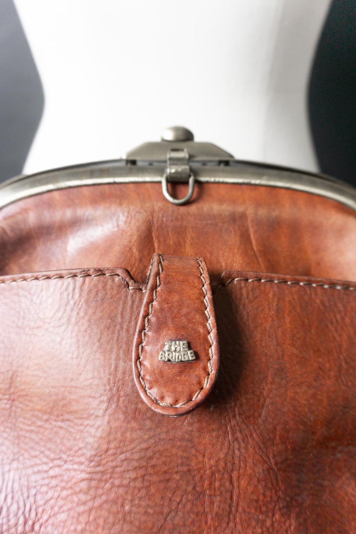 Vintage The Bridge Ledertasche Cognac Doktorbag
