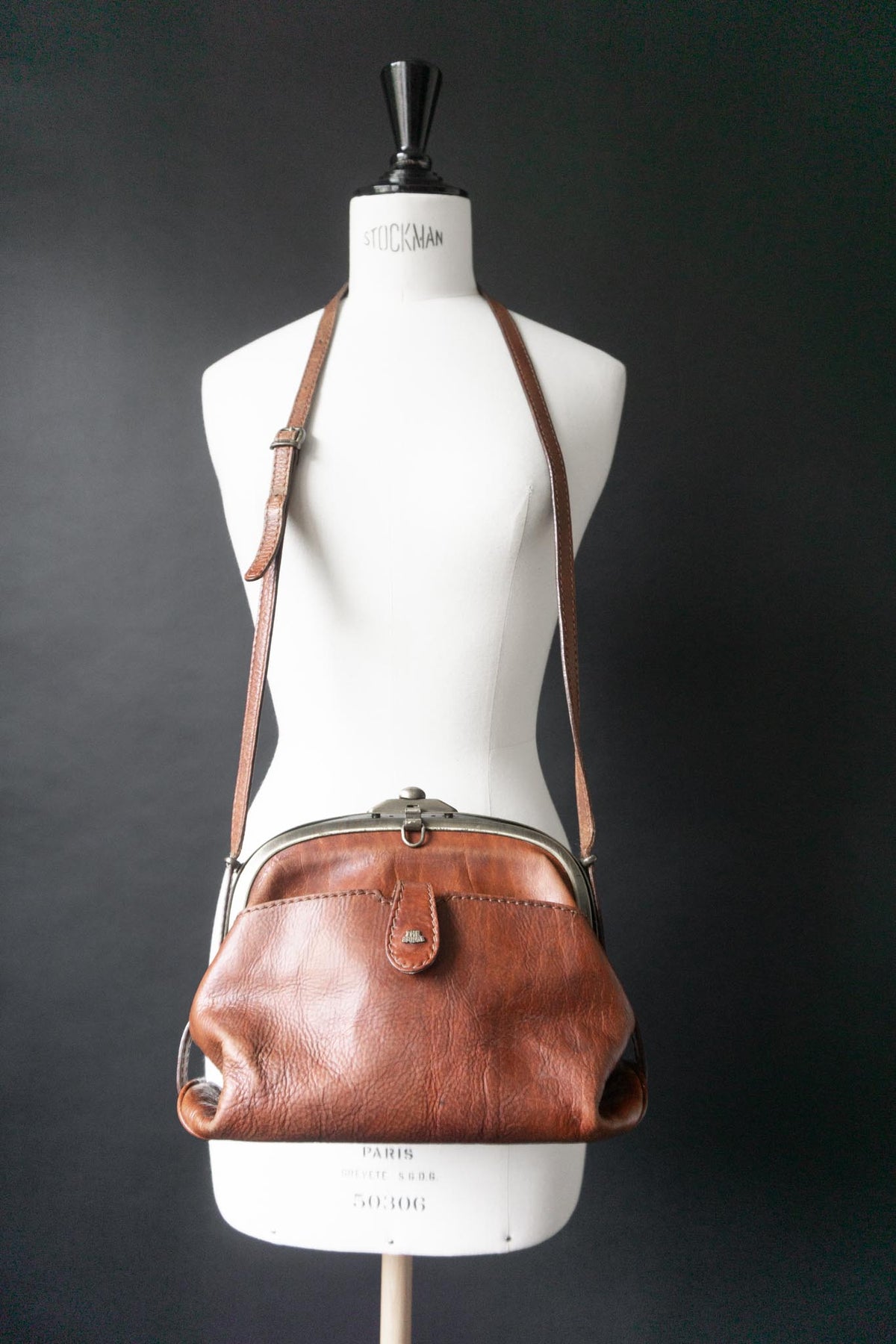 Vintage The Bridge Ledertasche Cognac Doktorbag