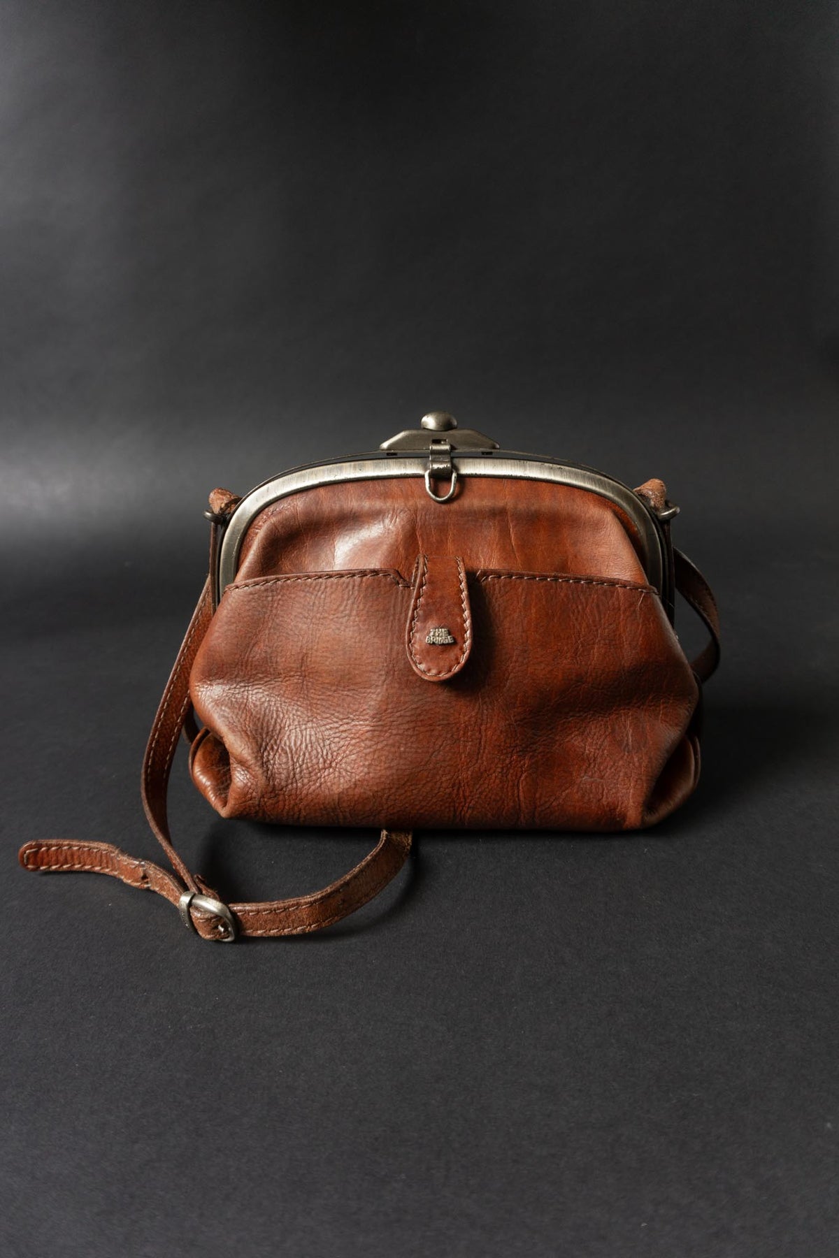 Vintage The Bridge Ledertasche Cognac Doktorbag