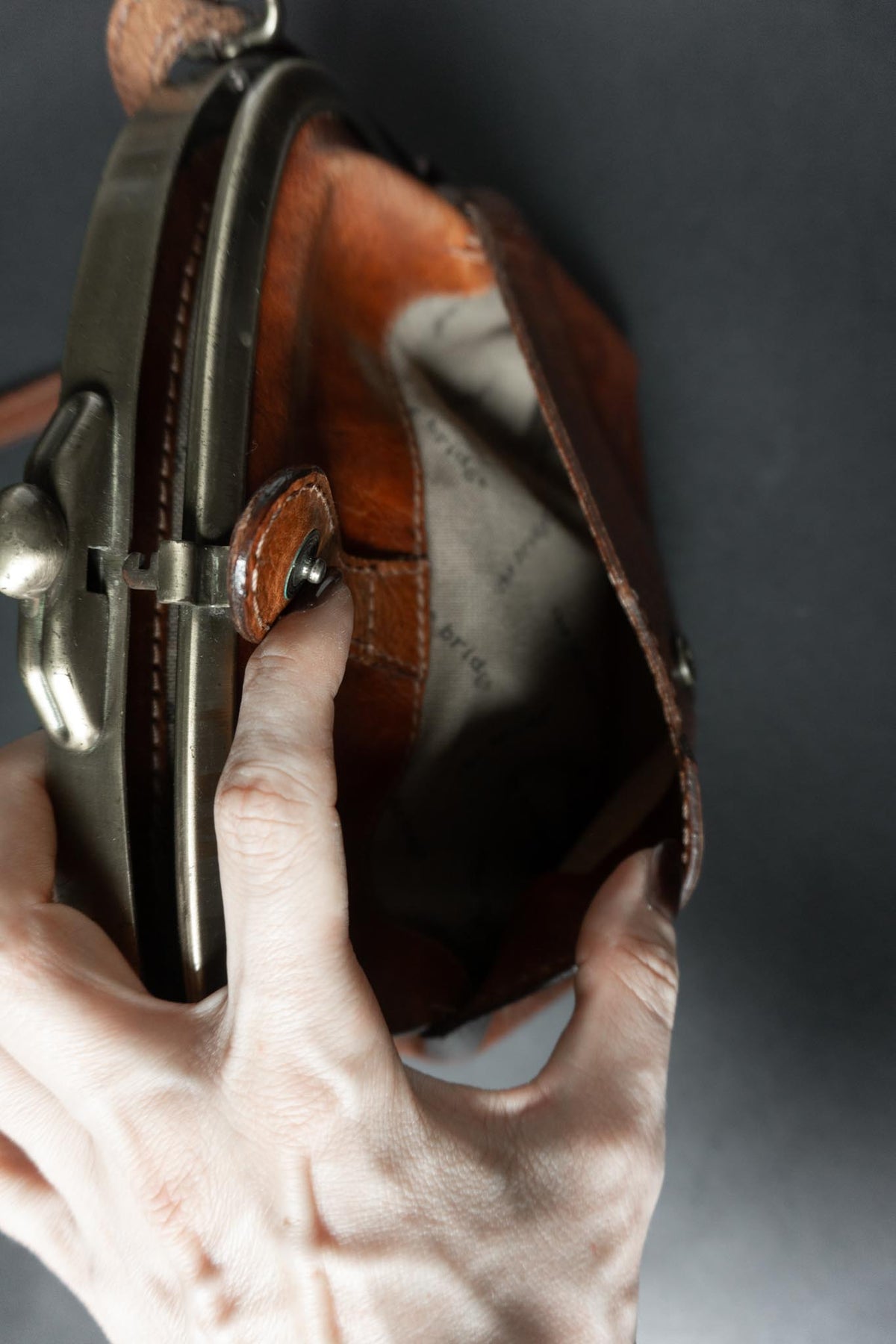 Vintage The Bridge Ledertasche Cognac Doktorbag
