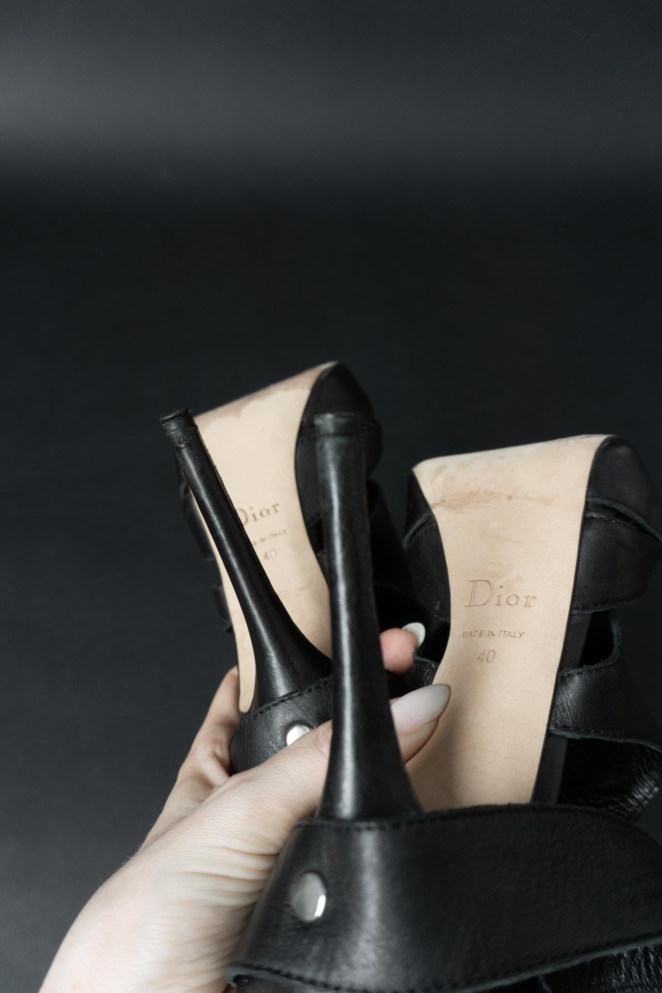 Vintage Christian Dior Extreme Gladiator Heels aus 2003, 40