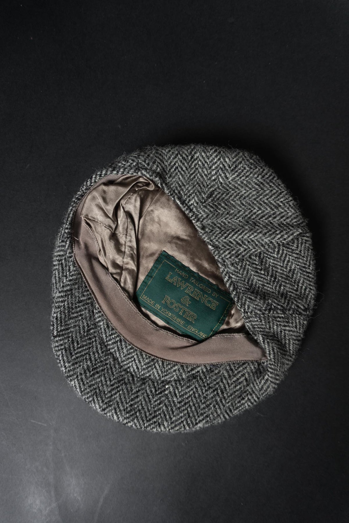 Vintage Lawrence & Foster Schiebermütze aus Yorkshire Tweed