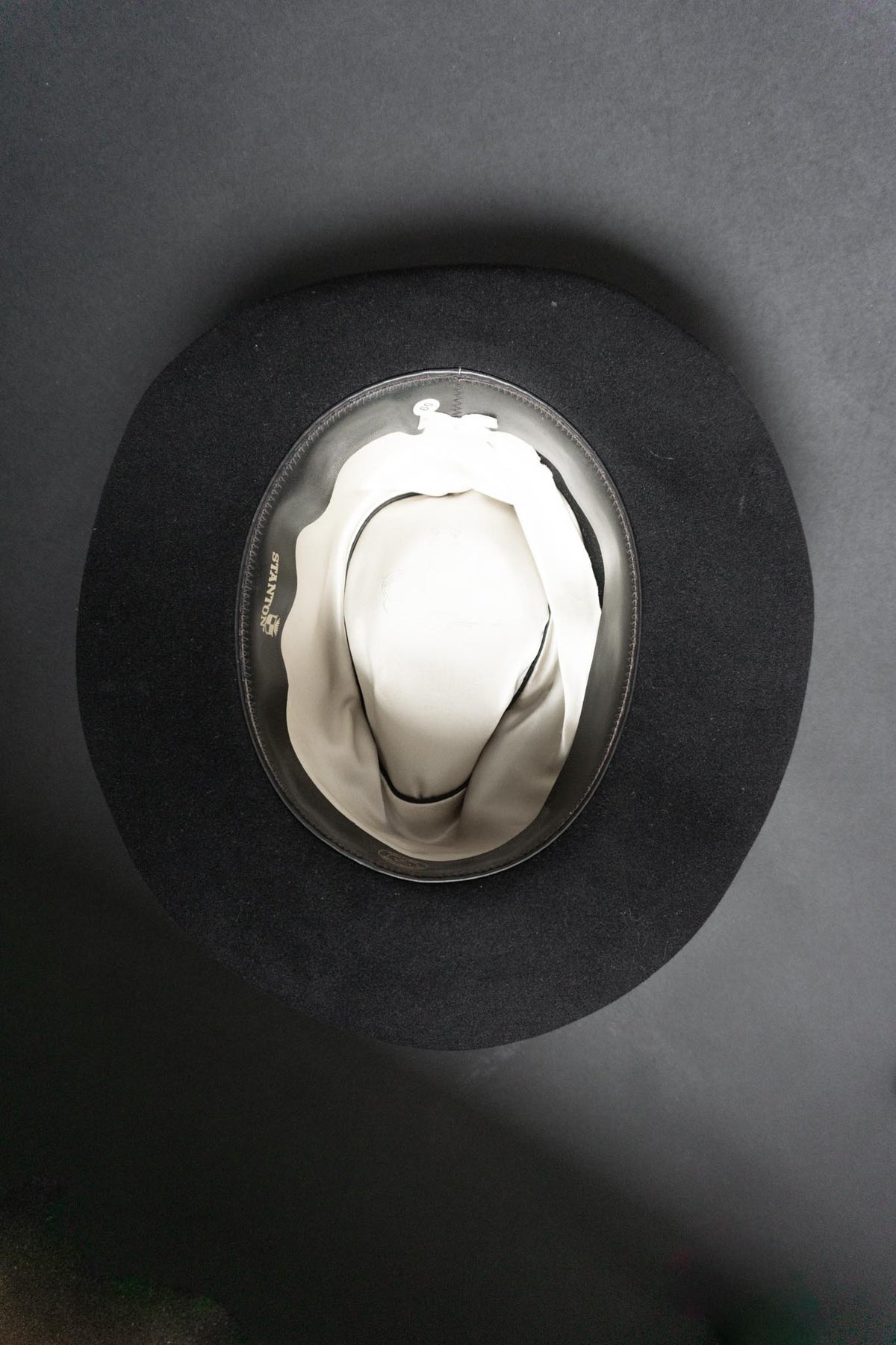 Vintage Stanton Fedora Hut, Schwarz, 59