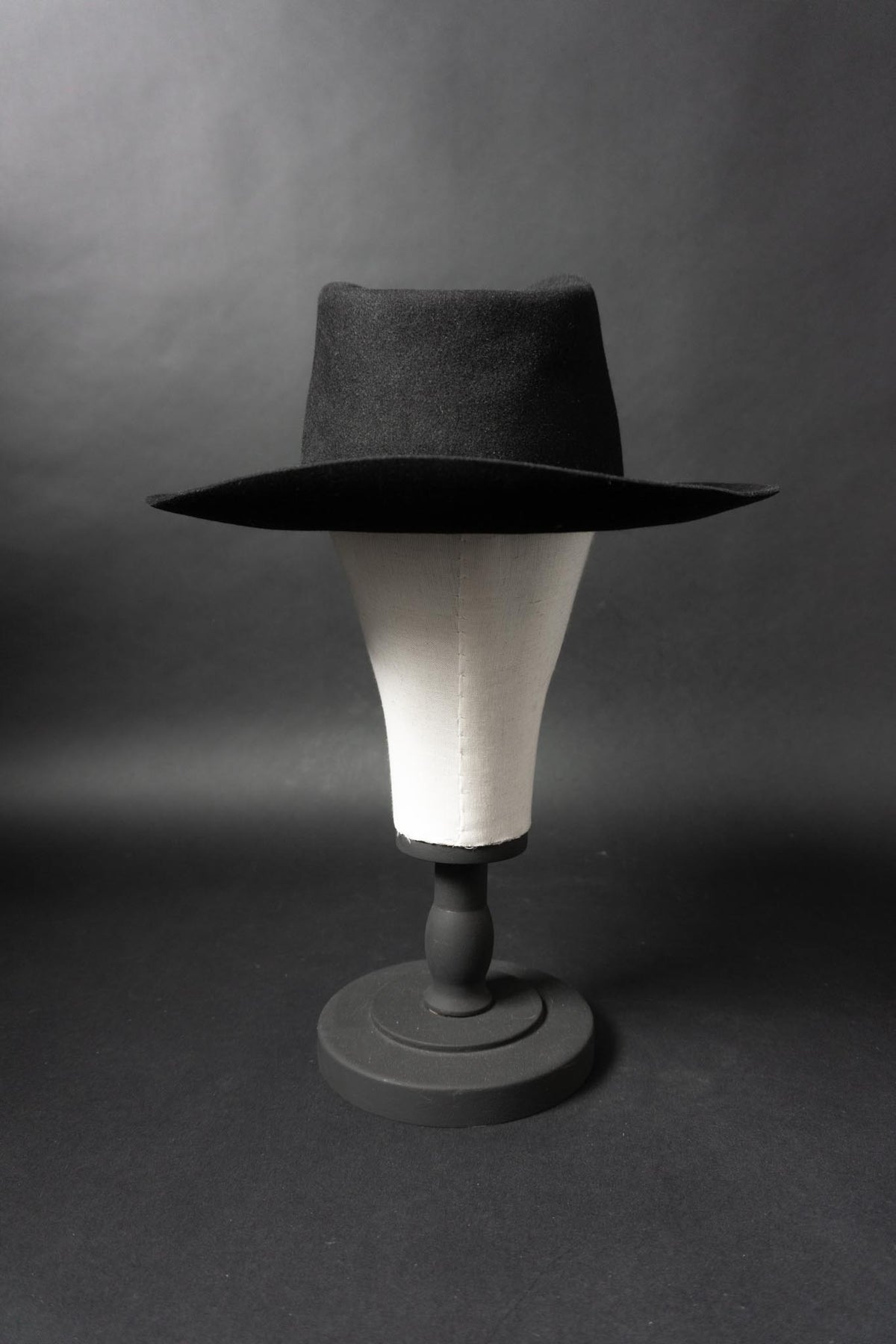Vintage Stanton Fedora Hut, Schwarz, 59