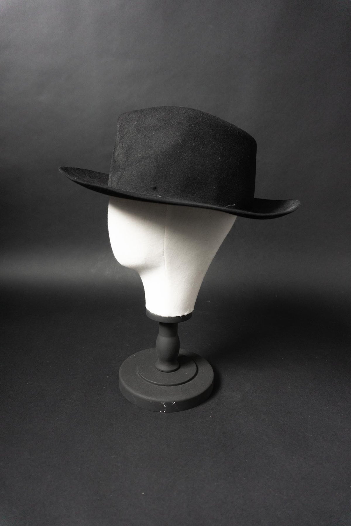 Vintage Stanton Fedora Hut, Schwarz, 59