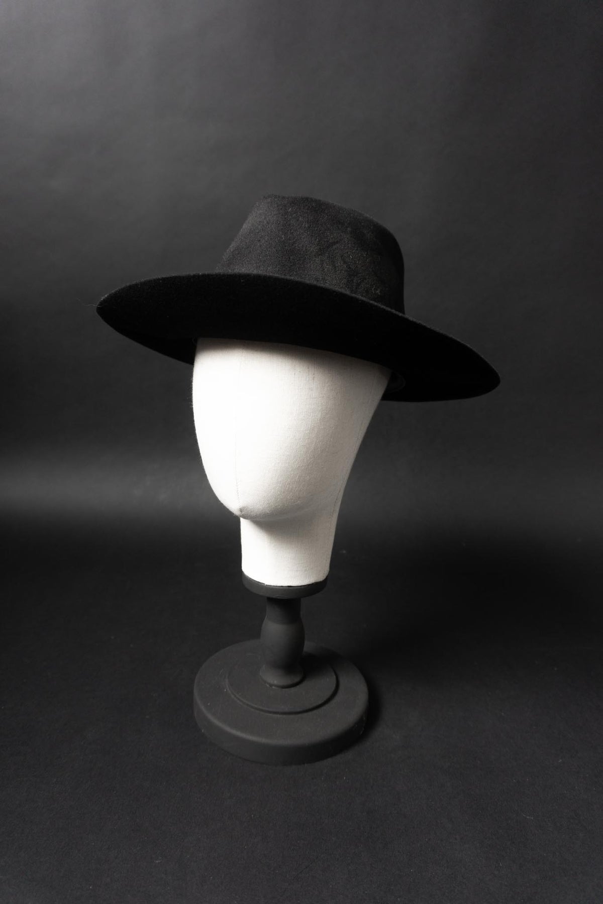 Vintage Stanton Fedora Hut, Schwarz, 59