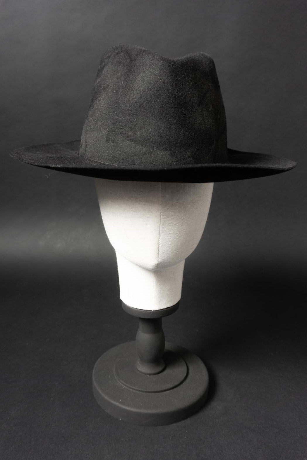 Vintage Stanton Fedora Hut, Schwarz, 59
