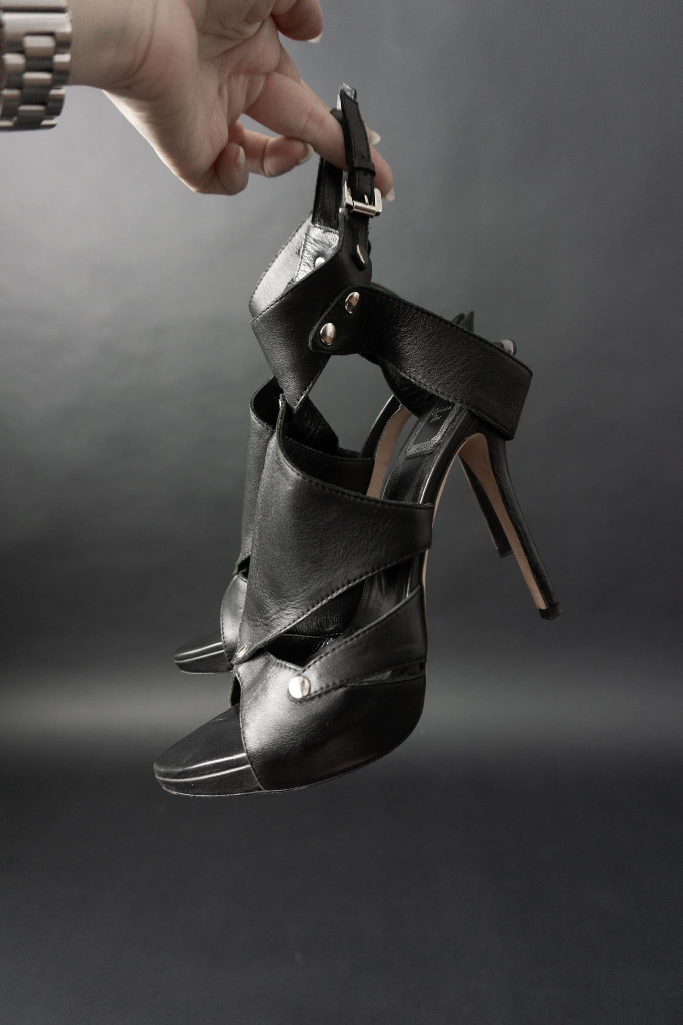Vintage Christian Dior Extreme Gladiator Heels aus 2003, 40