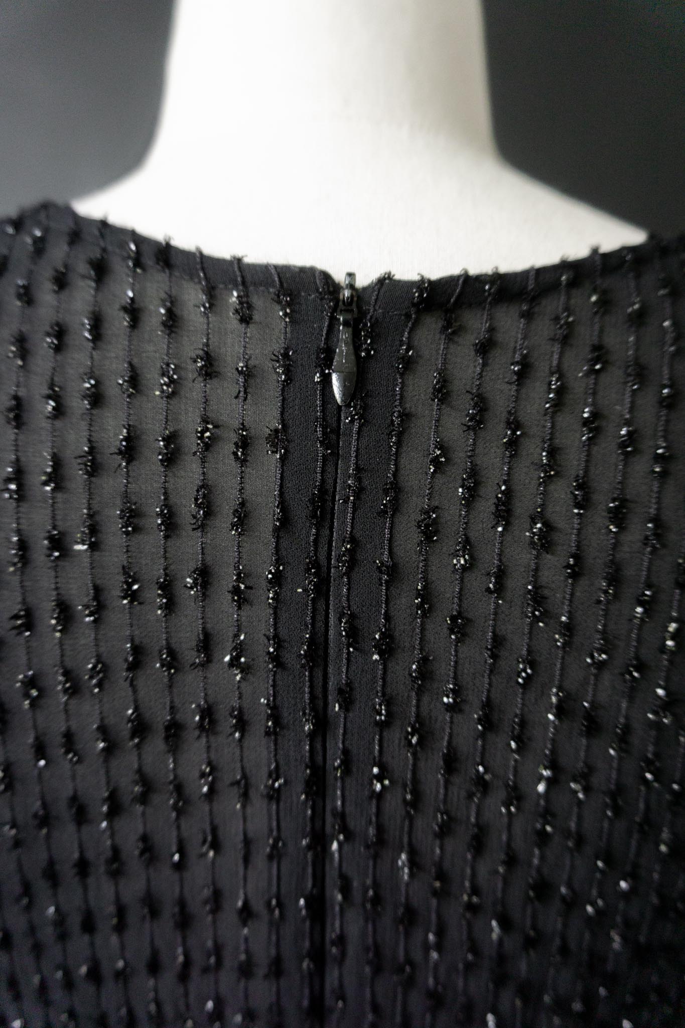 Vintage 90s Shirt, Lurex & Transparenz, S–M