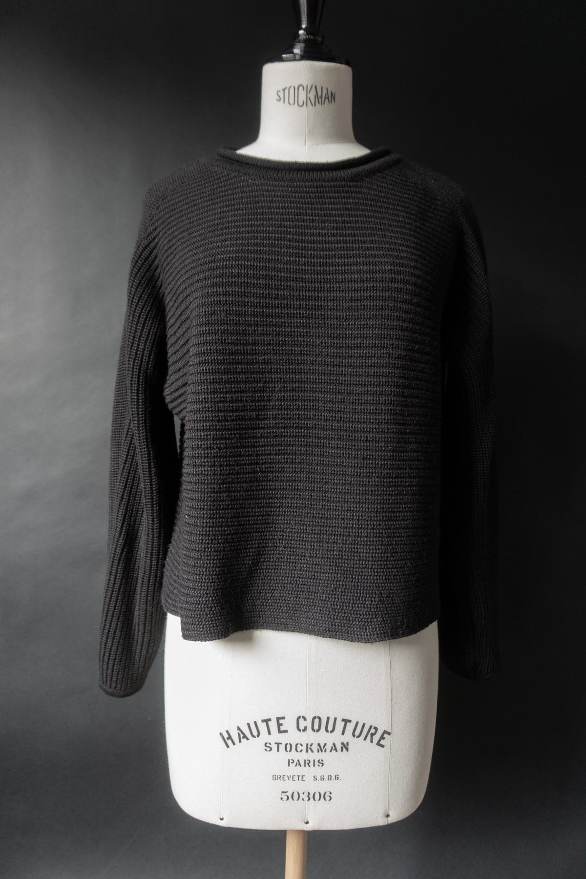Vintage 90s Carlo Colucci Pullover – Schwarz, XS-S