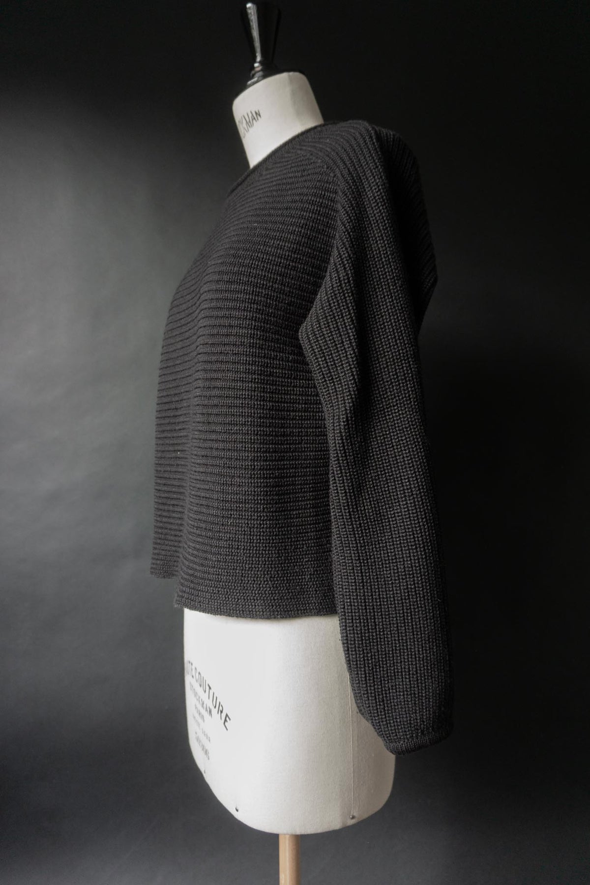 Vintage 90s Carlo Colucci Pullover – Schwarz, XS-S