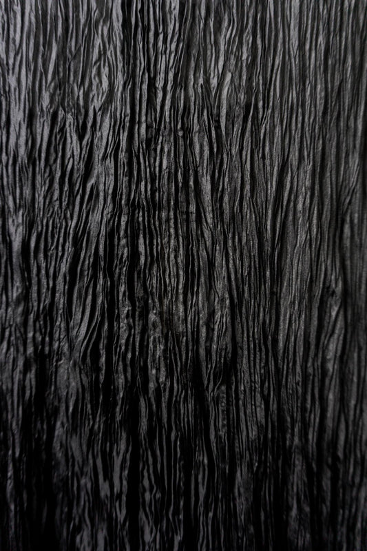 Vintage Seidenrock, Crinkle, M–XL