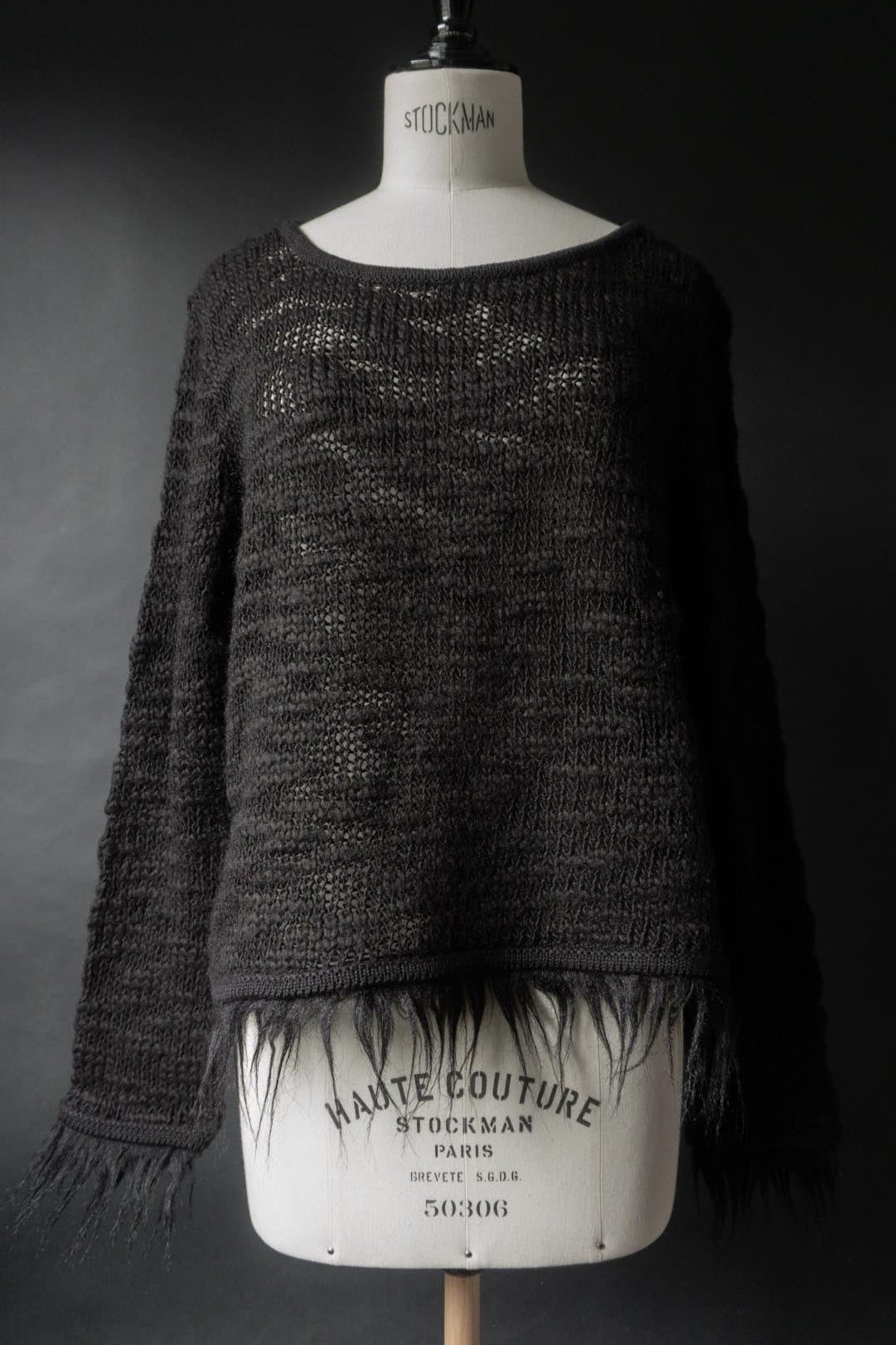 Vintage 90s Goth Pullover, Carlo Colucci, S–M