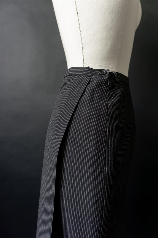 Vintage 90s Maxirock, Pinstripe, S–M
