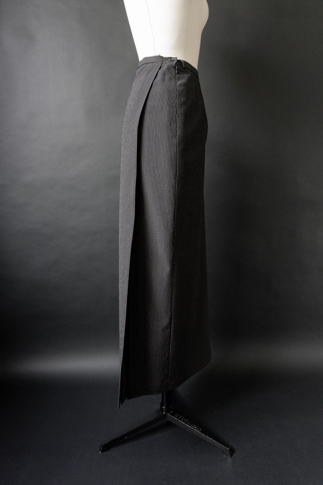Vintage 90s Maxirock, Pinstripe, S–M