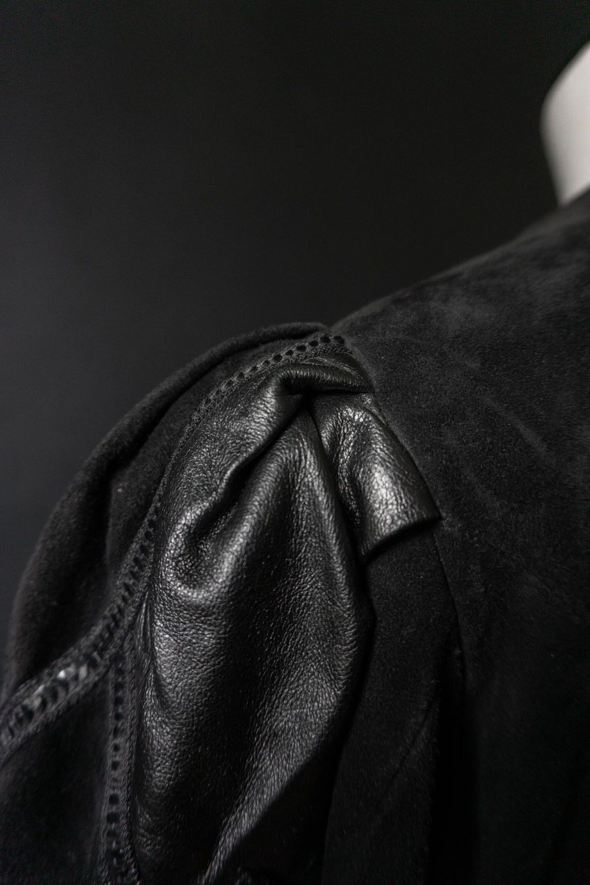 Vintage 80s Lederjacke, Dark Folklore, M–L
