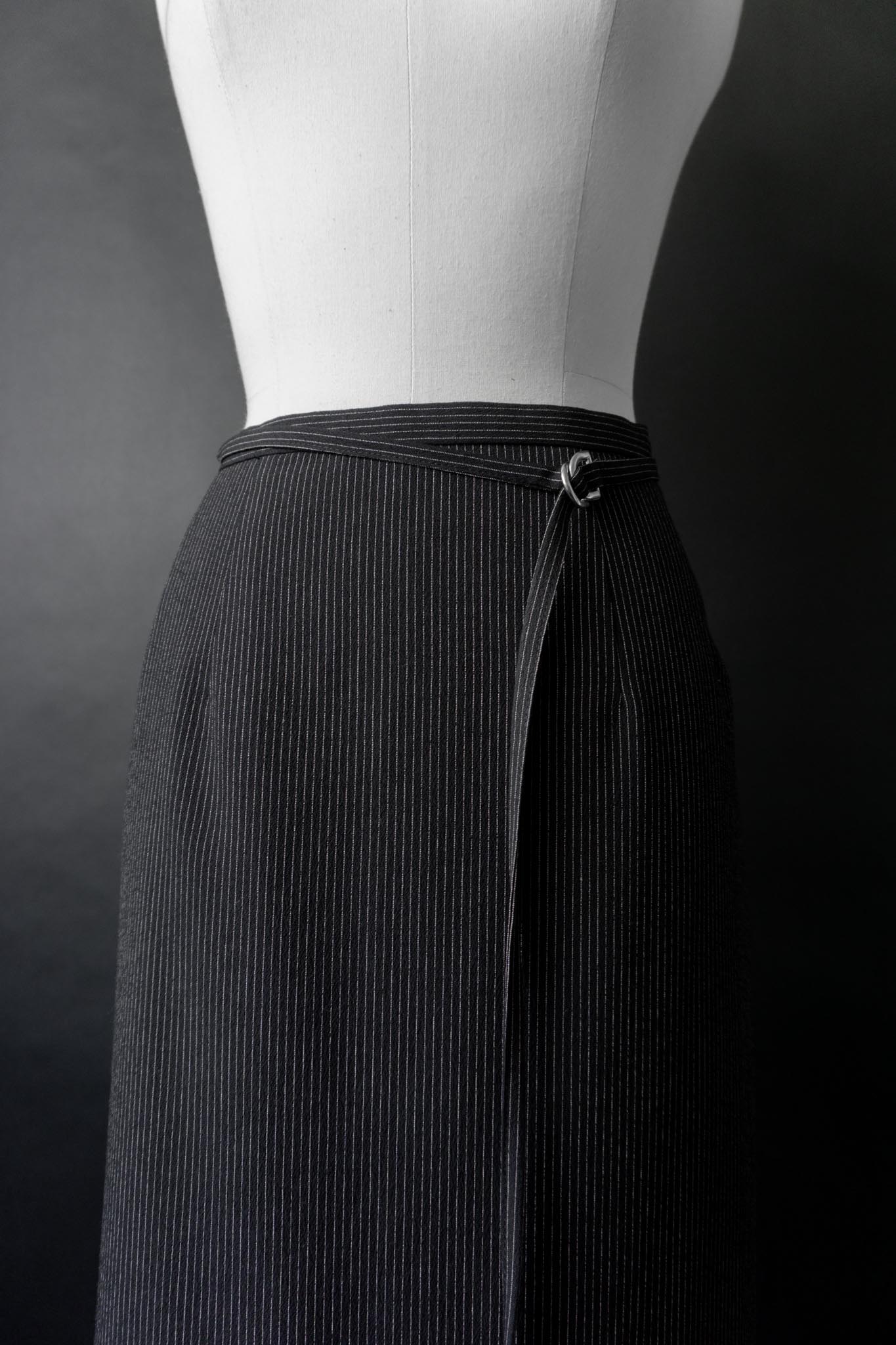 Vintage 90s Maxirock, Pinstripe, S–M
