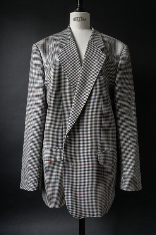 Vintage oversized Karo Blazer | 90s Boyfriend Blazer