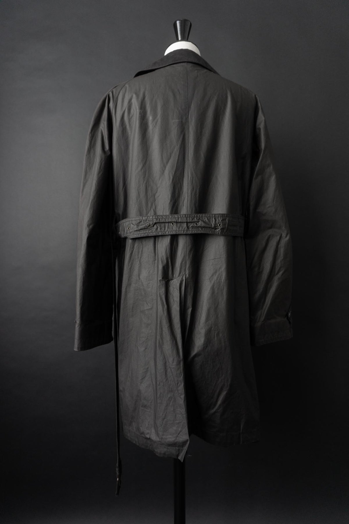 Vintage Belstaff Wachsmantel, Schwarz, S–M