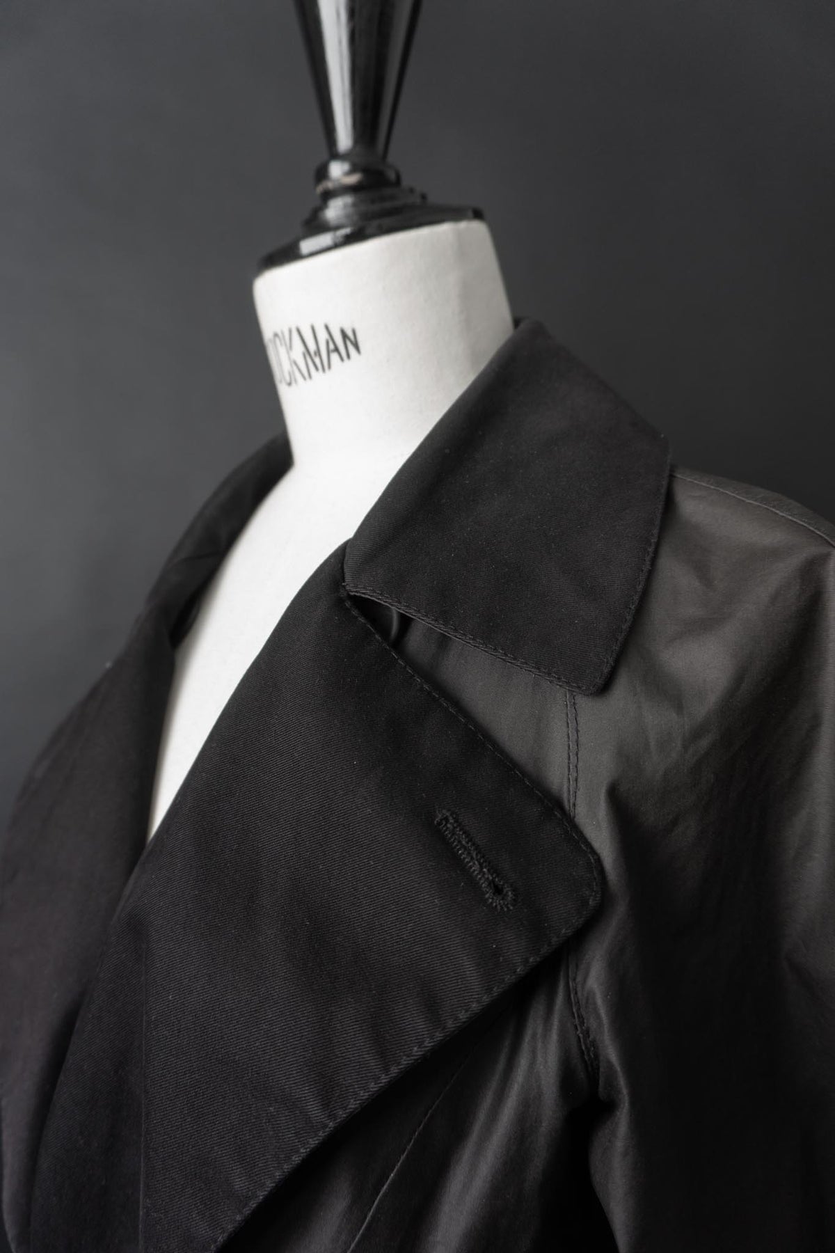 Vintage Belstaff Wachsmantel, Schwarz, S–M