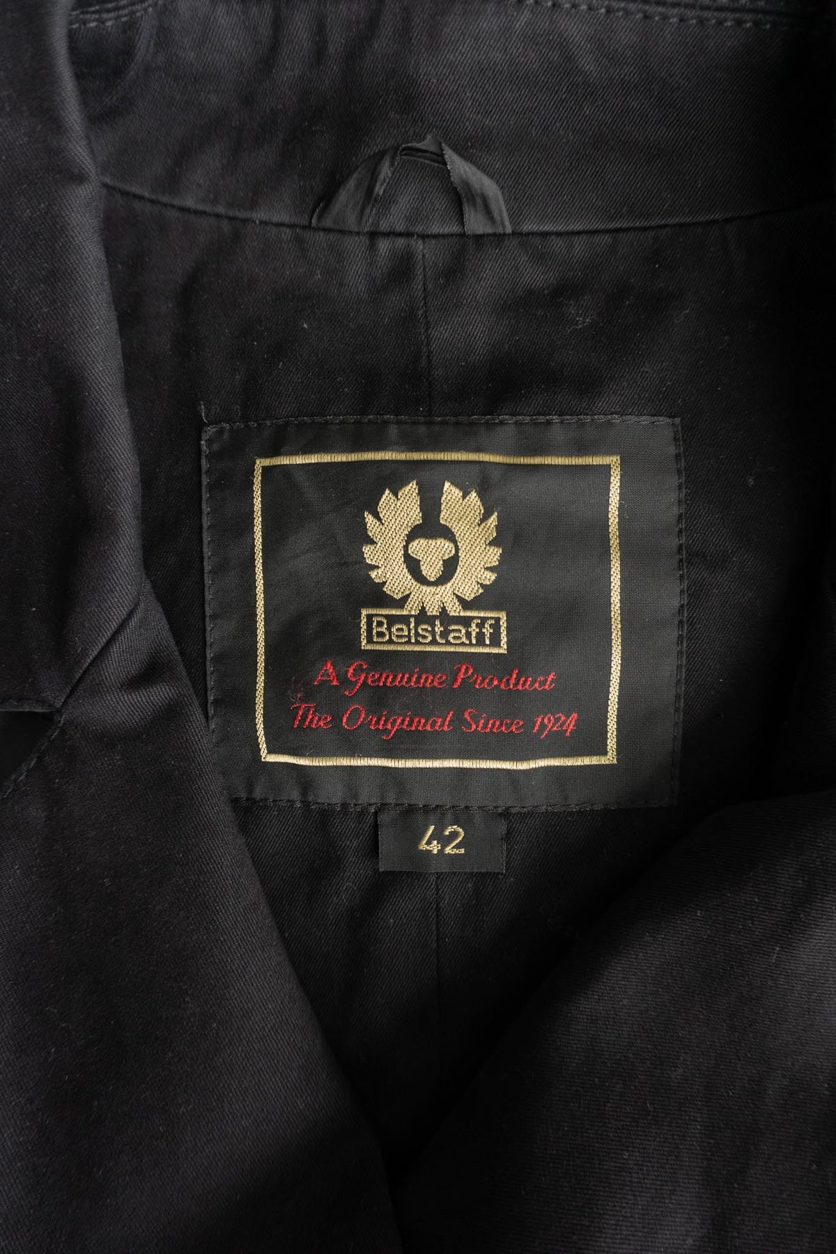 Vintage Belstaff Wachsmantel, Schwarz, S–M