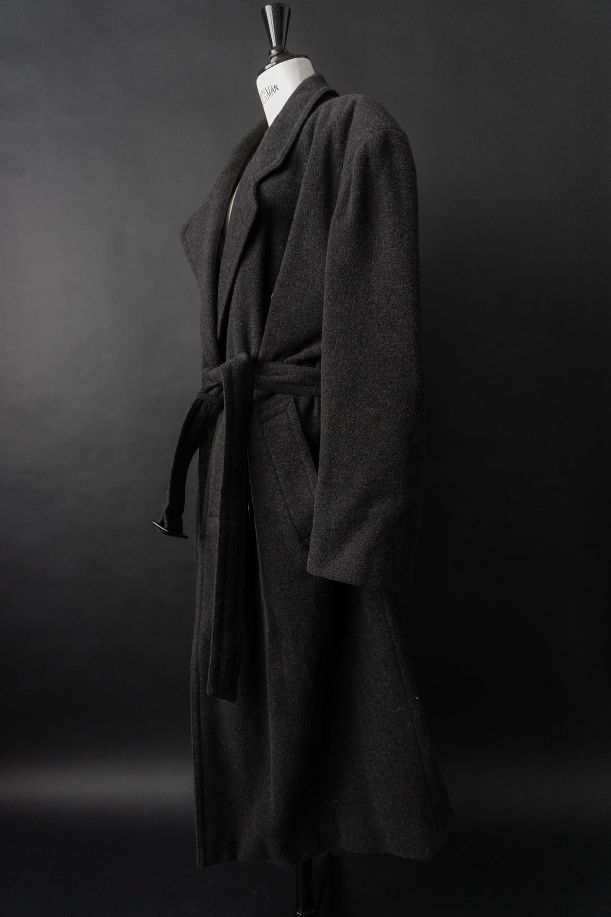 Vintage 90s Hugo Boss Trenchcoat, Wolle, M–XL