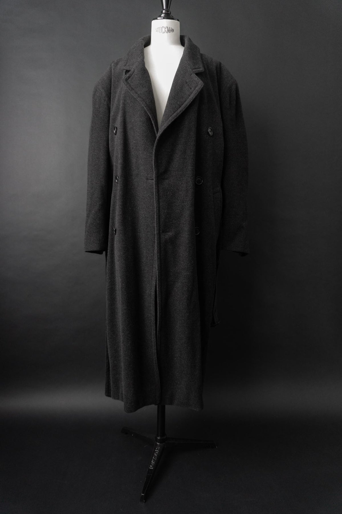 Vintage 90s Hugo Boss Trenchcoat, Wolle, M–XL