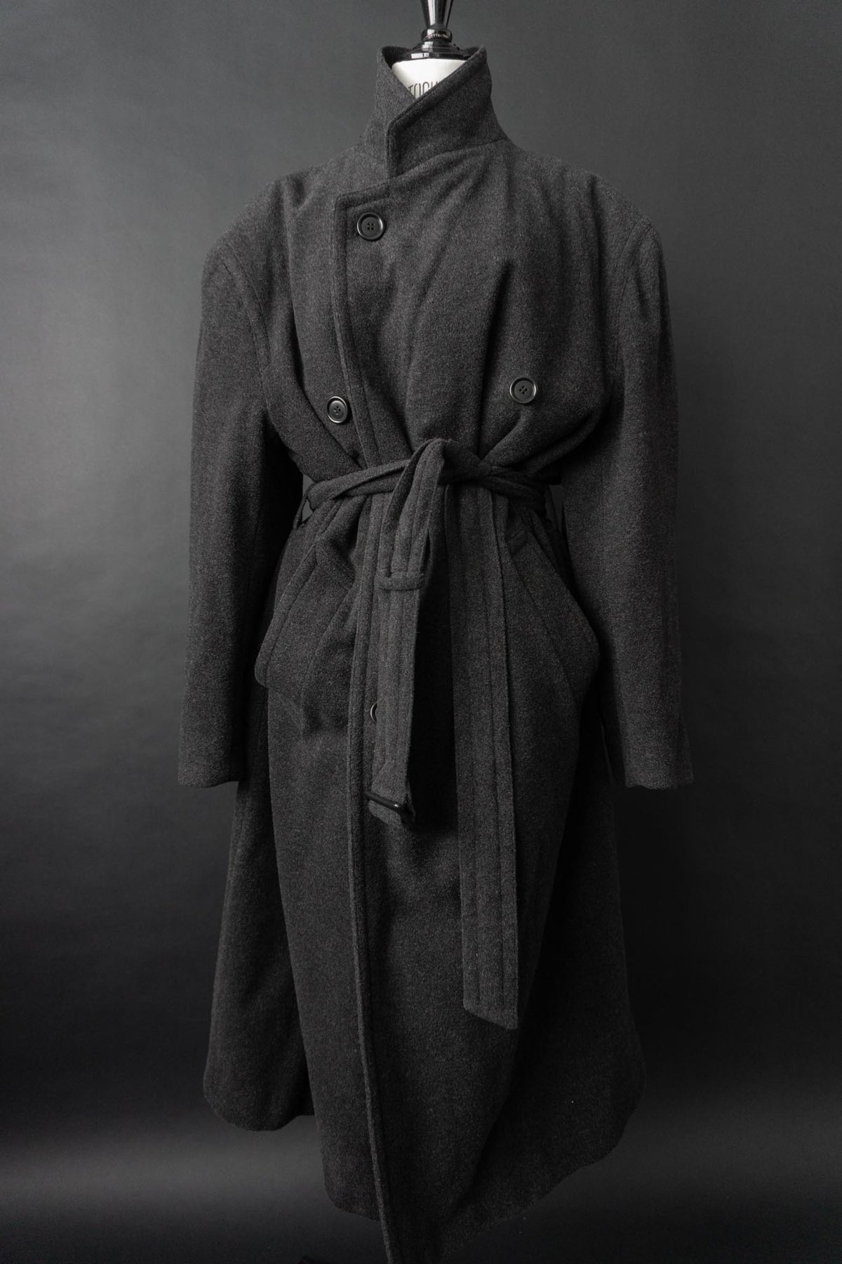 Vintage 90s Hugo Boss Trenchcoat, Wolle, M–XL