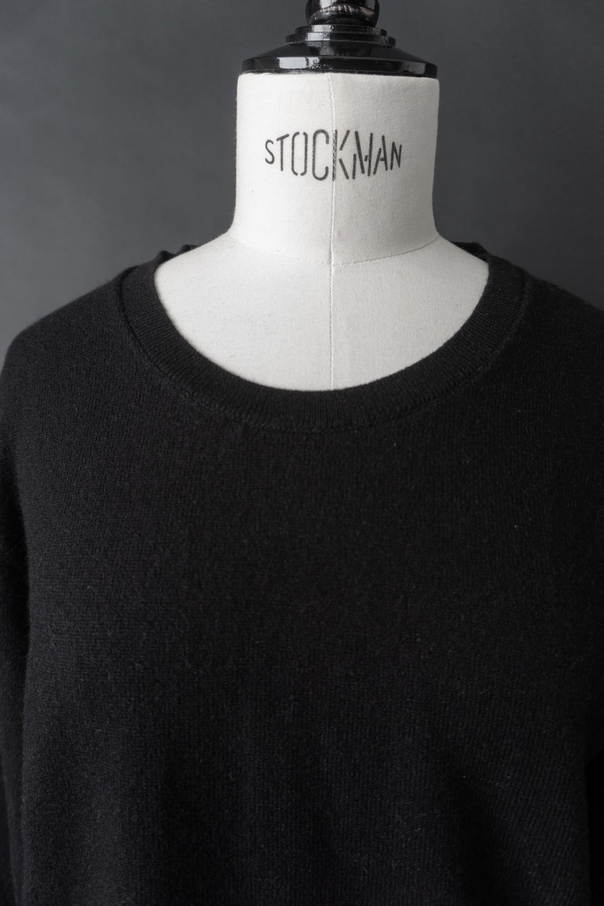 Vintage 90s Kaschmir Pullover, Schwarz, S–M
