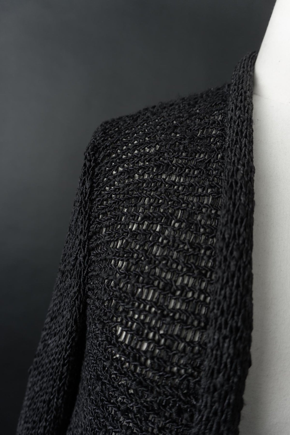 Vintage witchy Cardigan, Seide, S–M