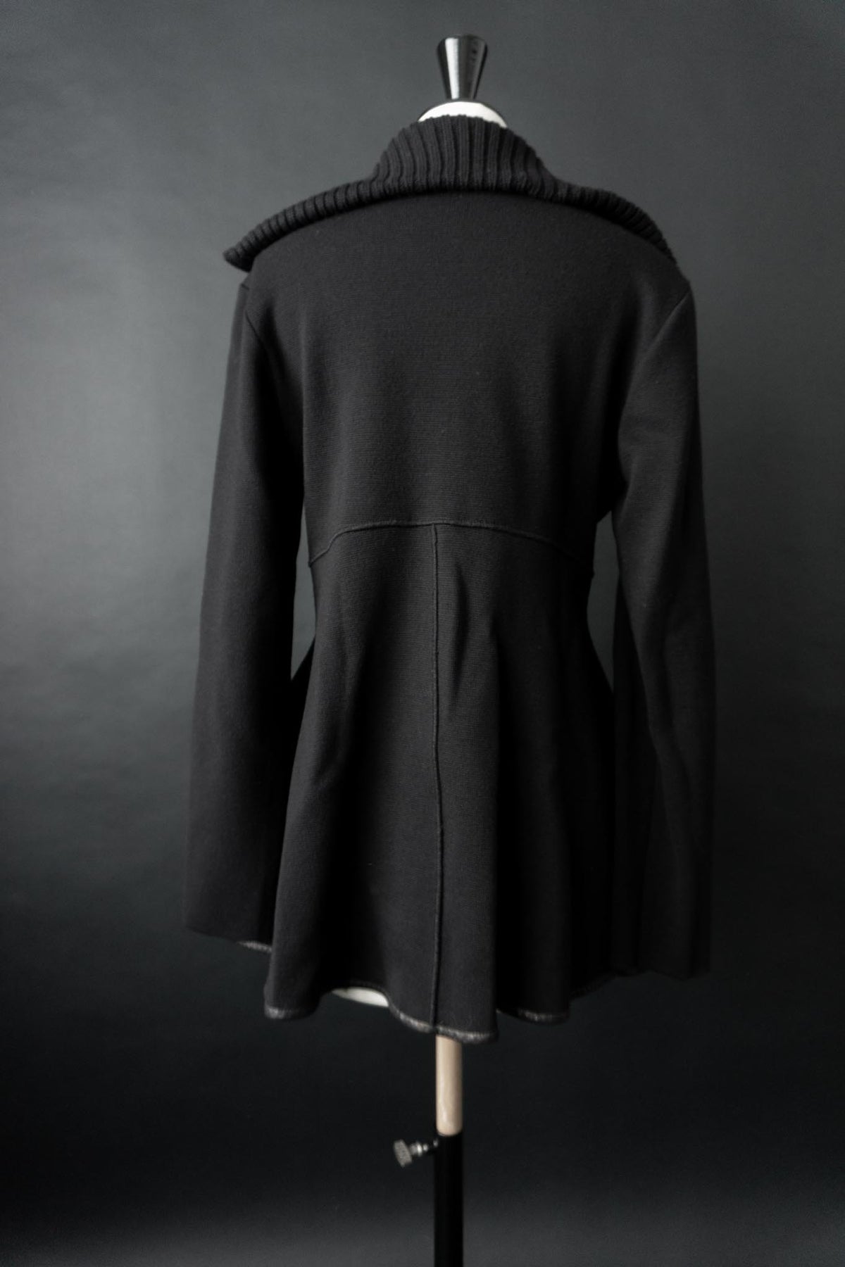Vintage Y2K Cardigan Avantgarde, Schwarz, M–L