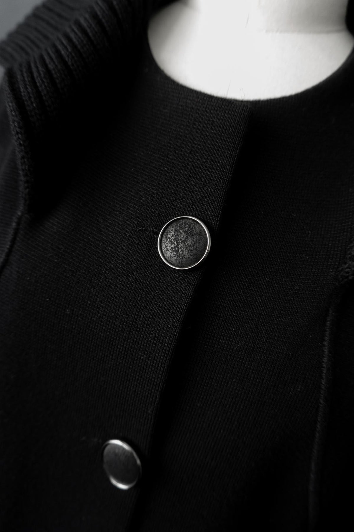 Vintage Y2K Cardigan Avantgarde, Schwarz, M–L