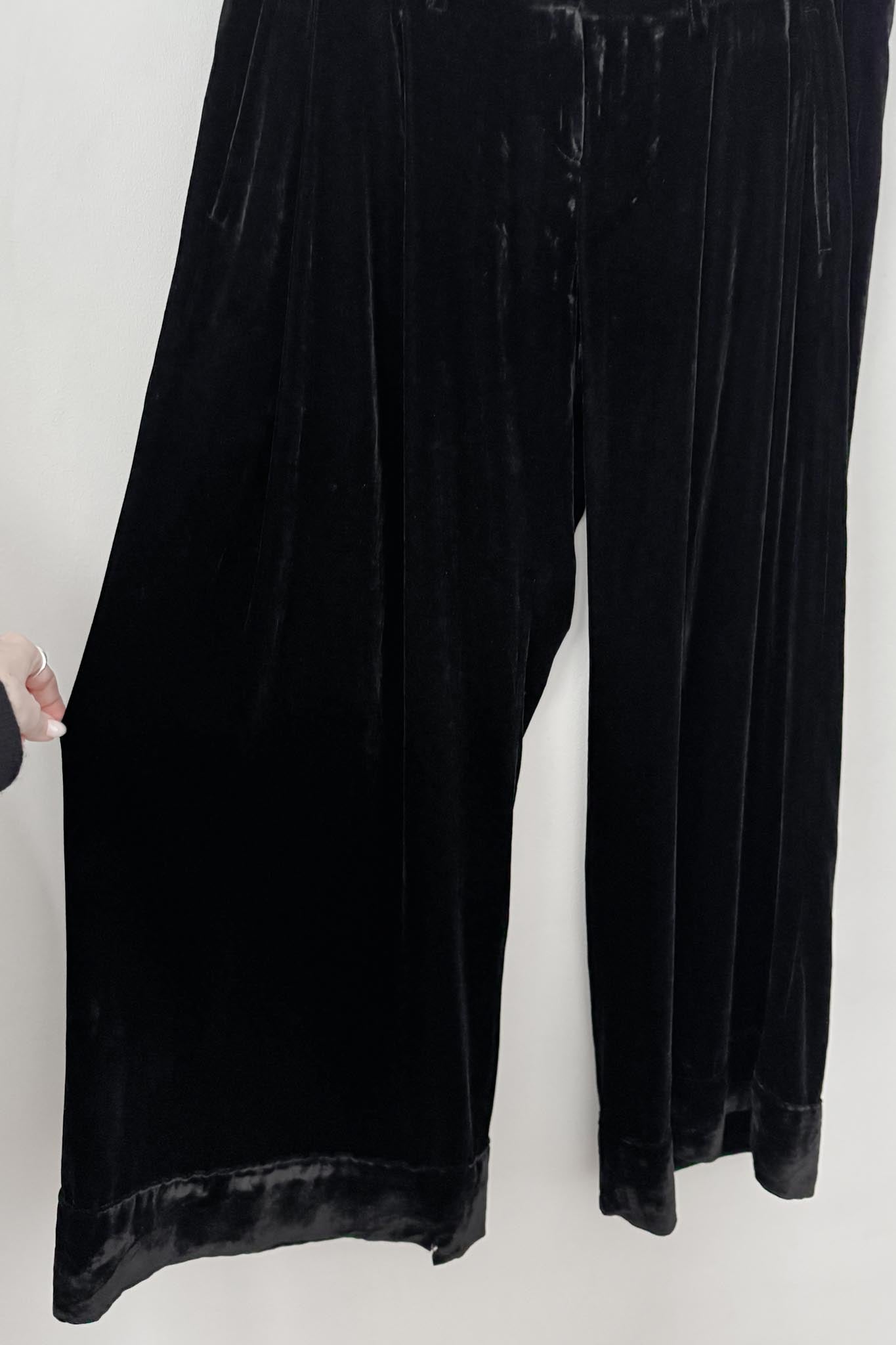 Vintage Ann Demeulemeester Wide Leg Samthose, M–L theplaincircle vintage