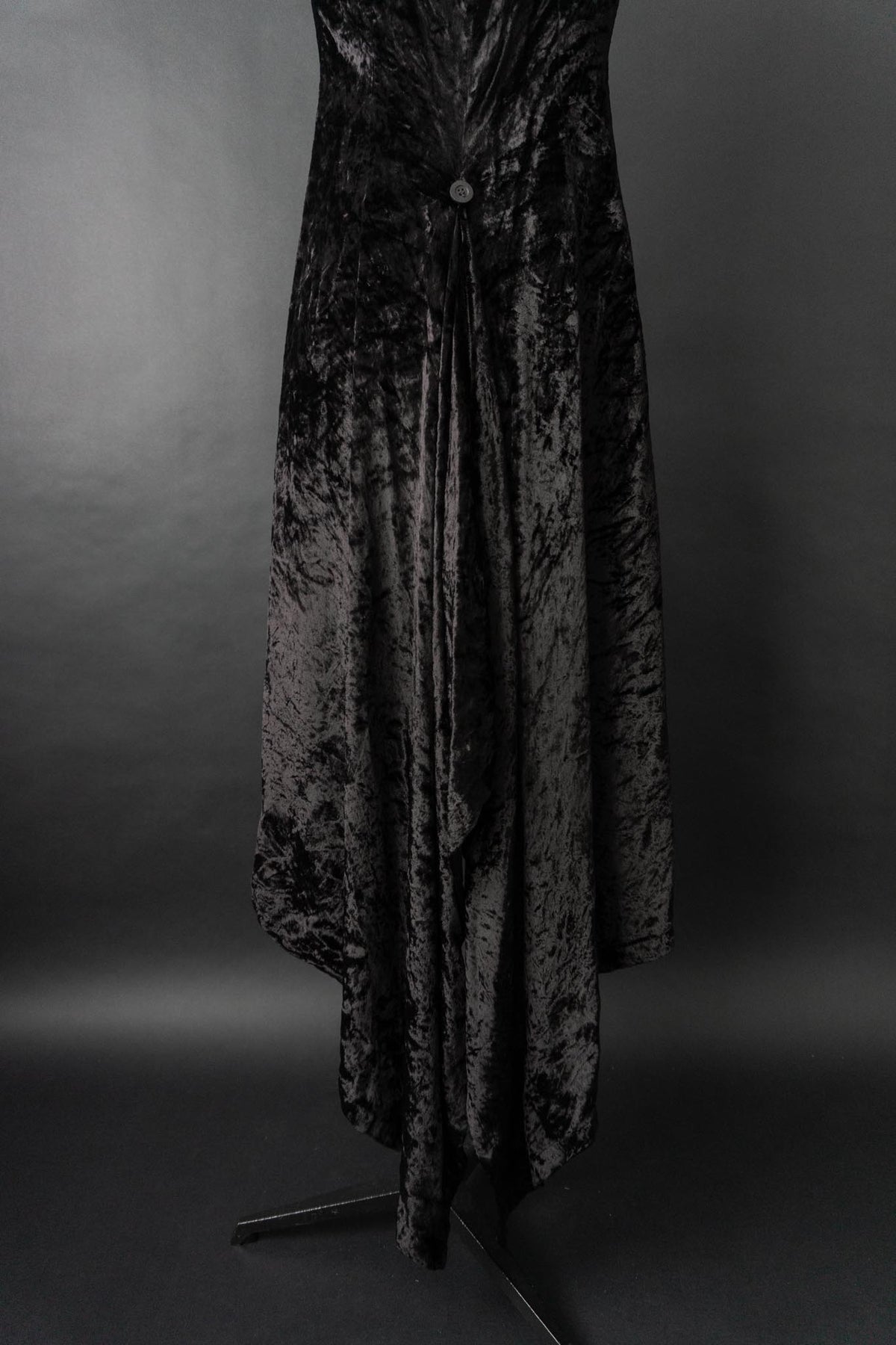 Vintage 90s Samtkleid, Witchy, M–L