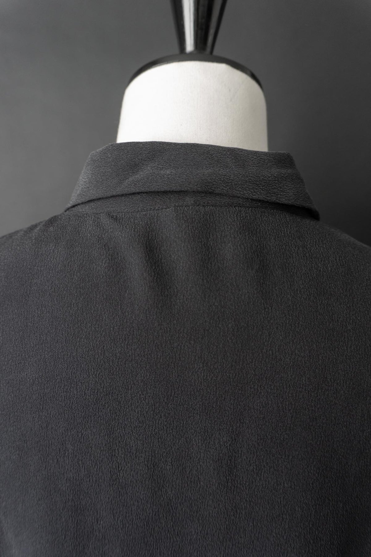Vintage 90s Bluse Seide, Schwarz, M–L