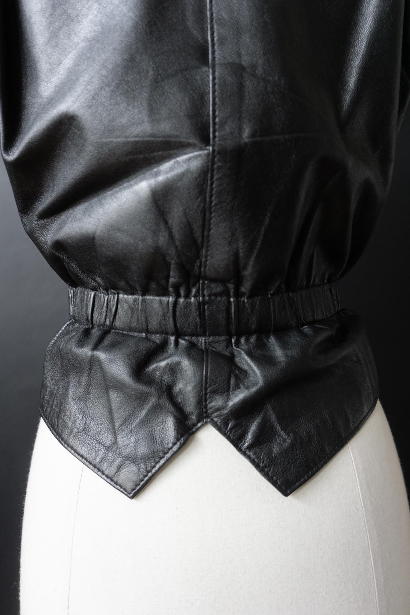 Vintage 80s Premium Lederweste, S–M