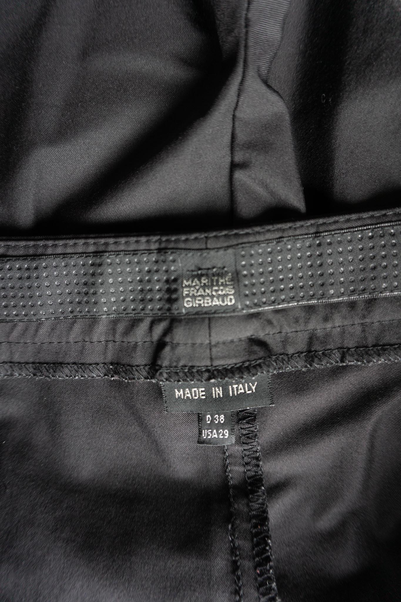 Vintage Marithe Francois Girbaud Hose, Schwarz, S-M theplaincircle vintage
