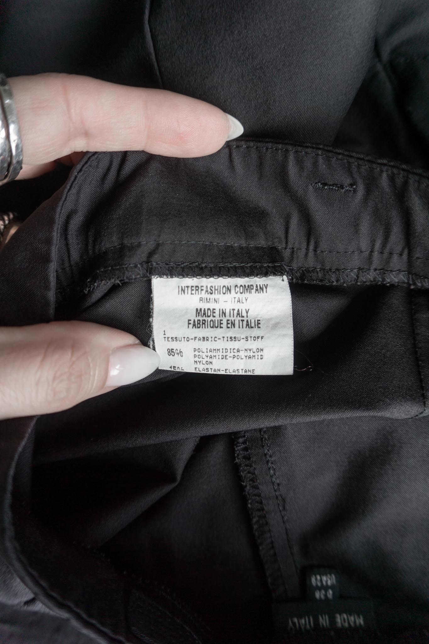 Vintage Marithe Francois Girbaud Hose, Schwarz, S-M theplaincircle vintage