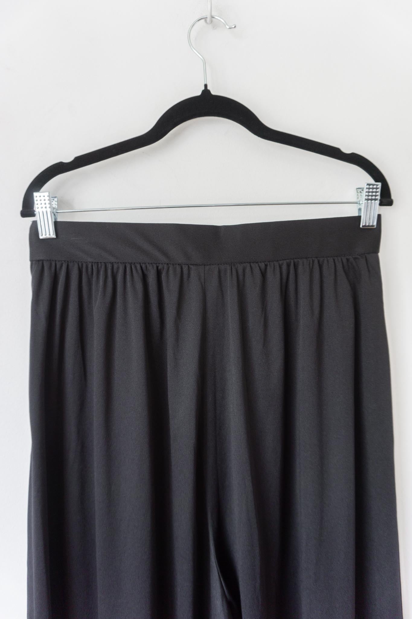 Vintage Wide Leg Hose, Schwarz, M–L theplaincircle vintage