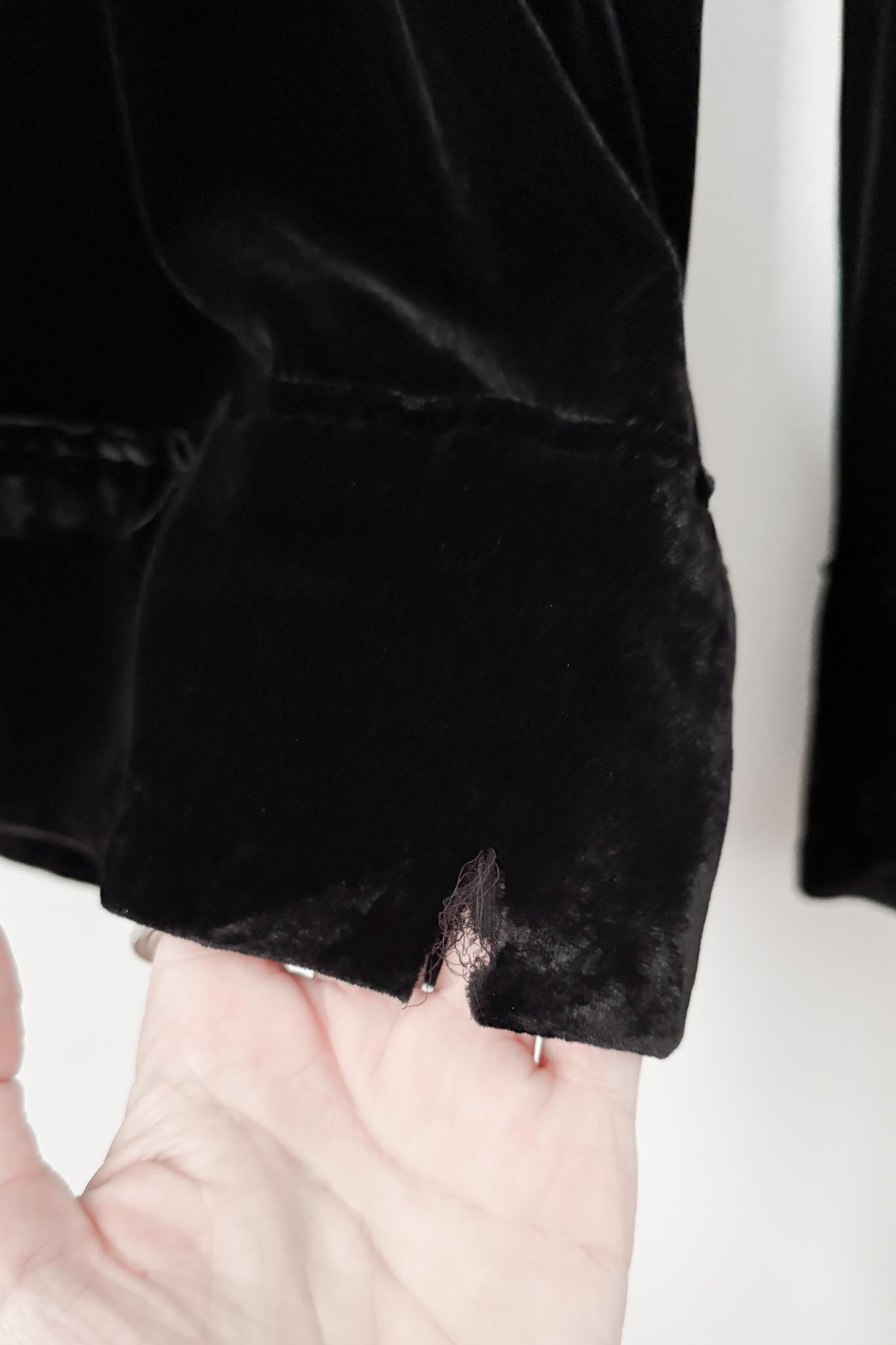 Vintage Ann Demeulemeester Wide Leg Samthose, M–L theplaincircle vintage