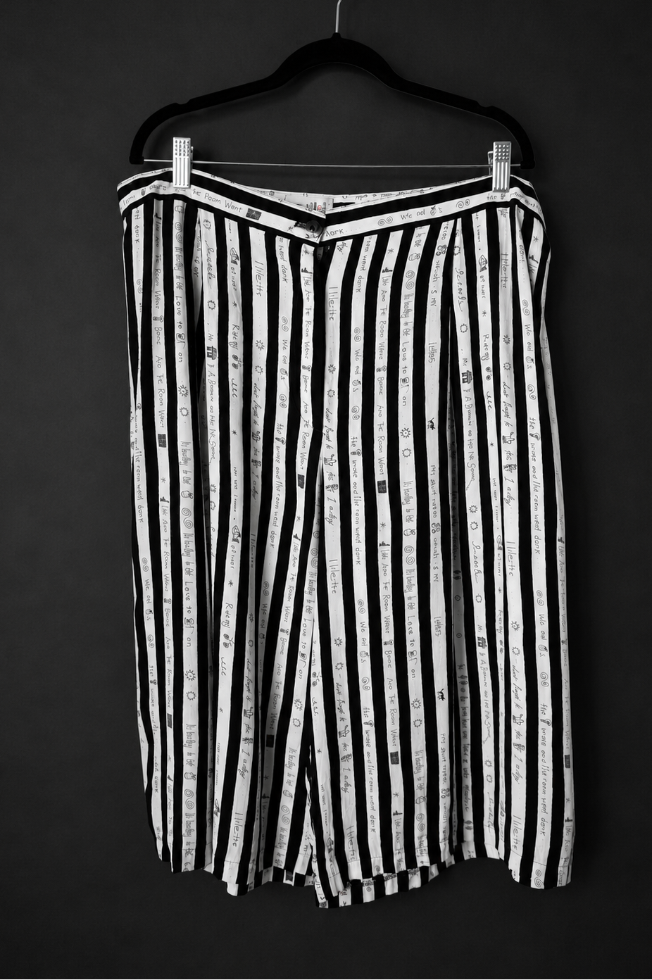 Vintage 80s Shorts, Viskose, L–XXL