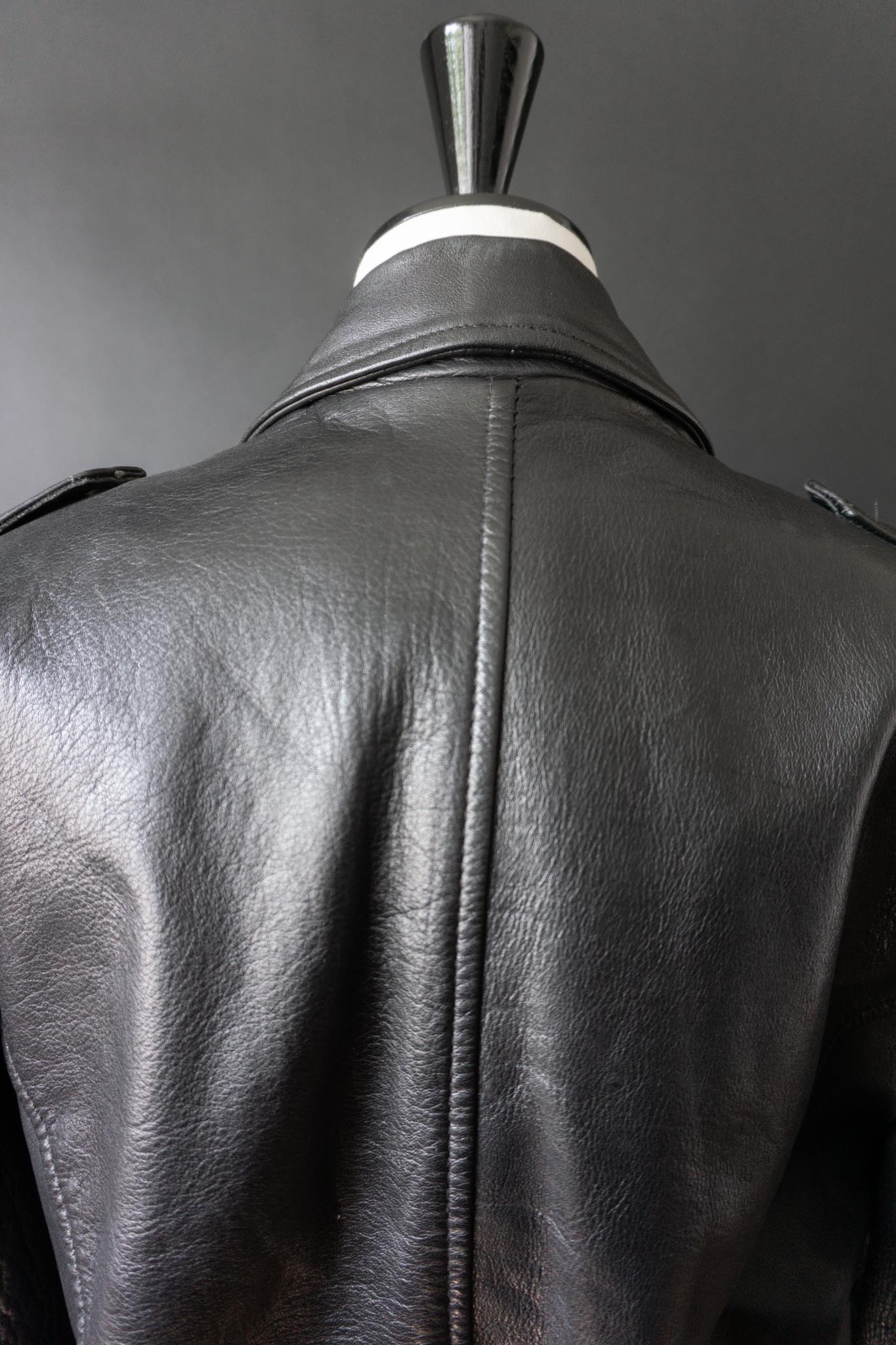 Vintage Bikerjacke, Nappaleder, Cropped, S–M
