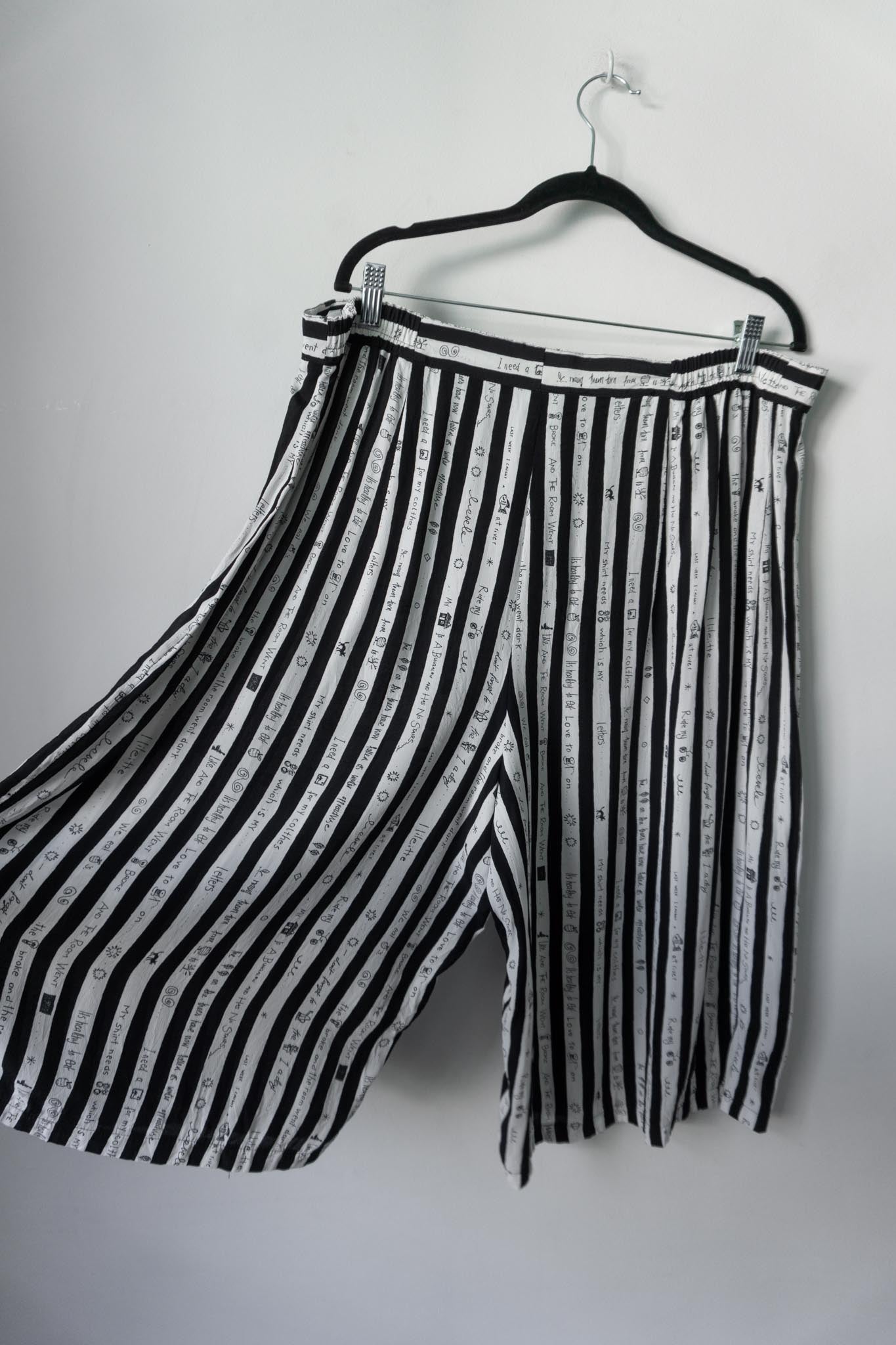 Vintage 80s Shorts, Viskose, L–XXL