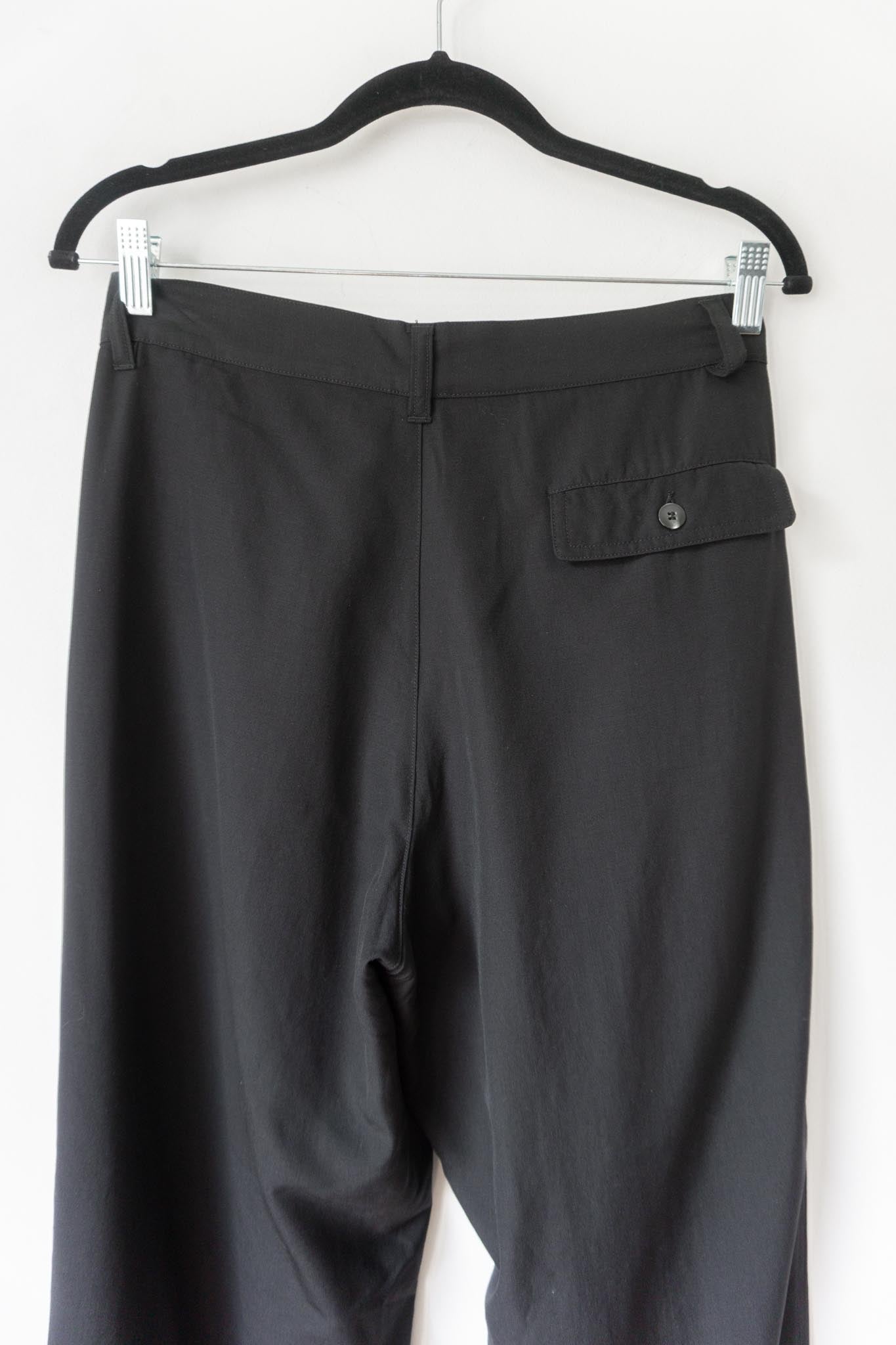 Vintage 80s Marithe Francois Girbaud Bundfaltenhose, Schwarz, Made in Italy, S–M theplaincircle vintage