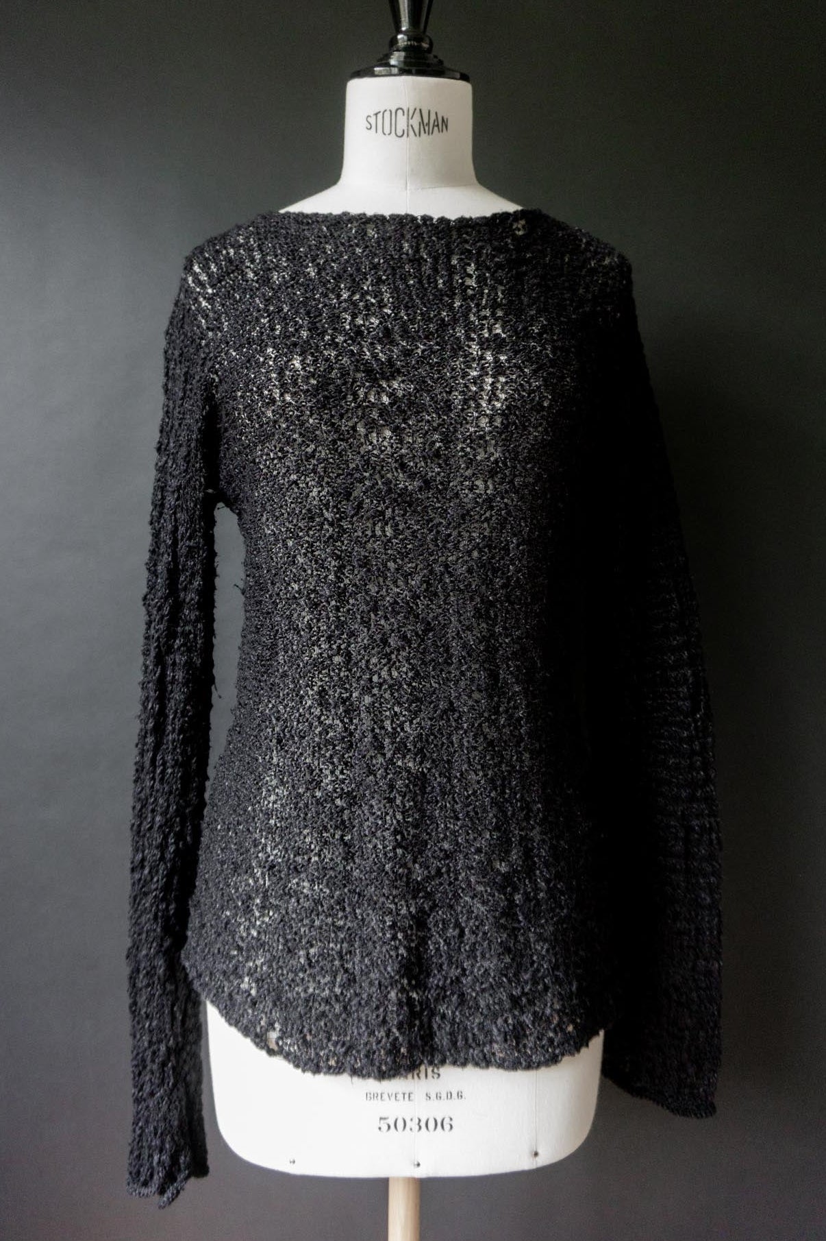 OSKA Sommerstrick Pullover in Schwarz – Transparent & Leicht, S–M