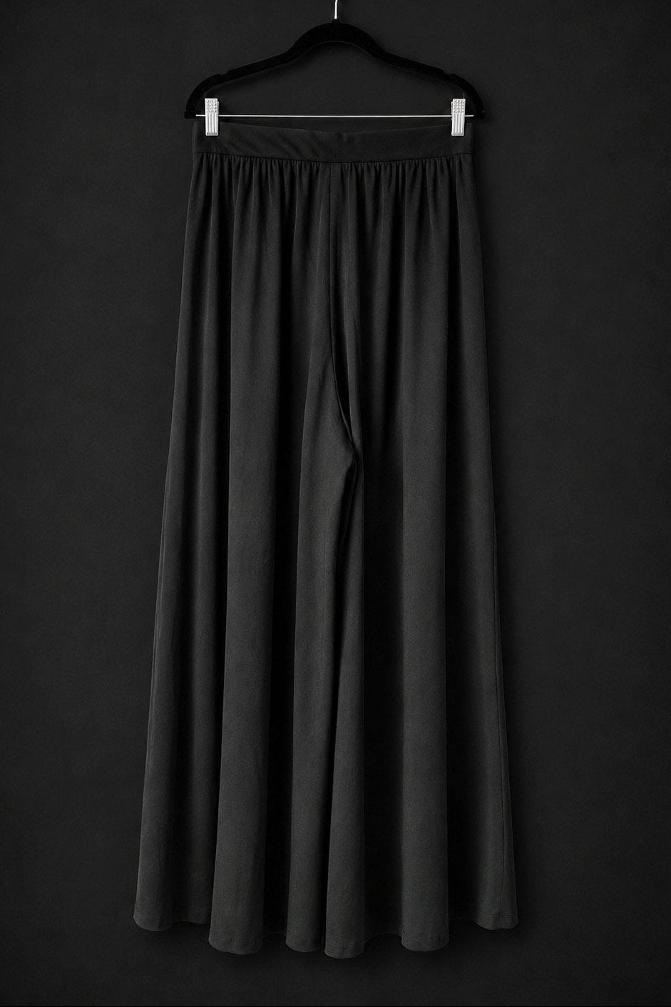 Vintage Wide Leg Hose, Schwarz, M–L theplaincircle vintage